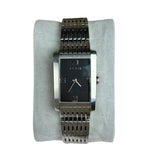 Gucci Black Tank Stainless Band