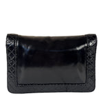 Chanel Black Patent Leather Boy Wallet on Chain Bag 2014