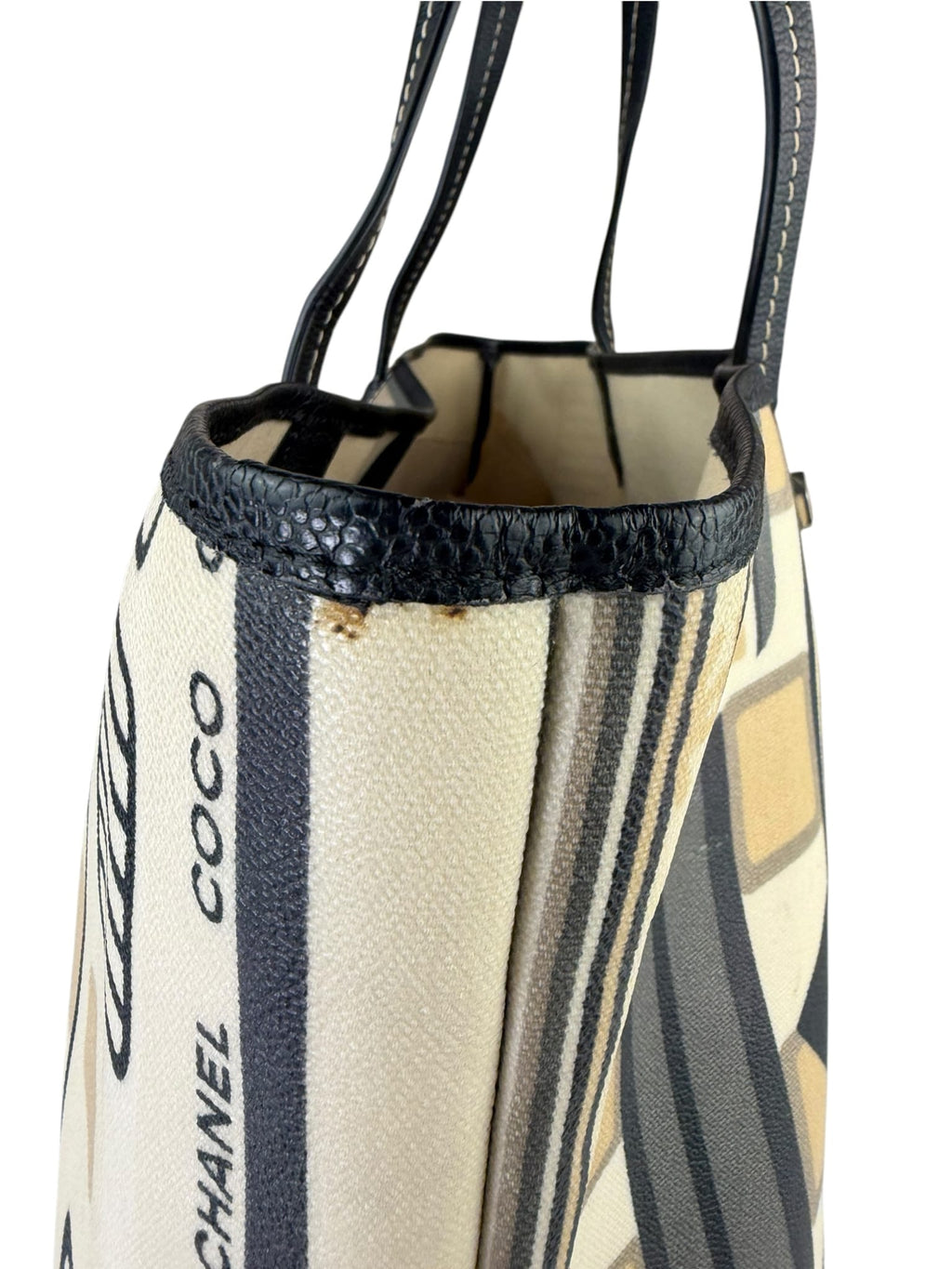 Chanel Colorblock Leather Le Train Shopping Tote 2006