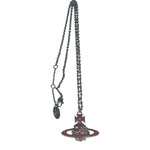 Vivienne Westwood Pink Flower Orb Pendant Necklace