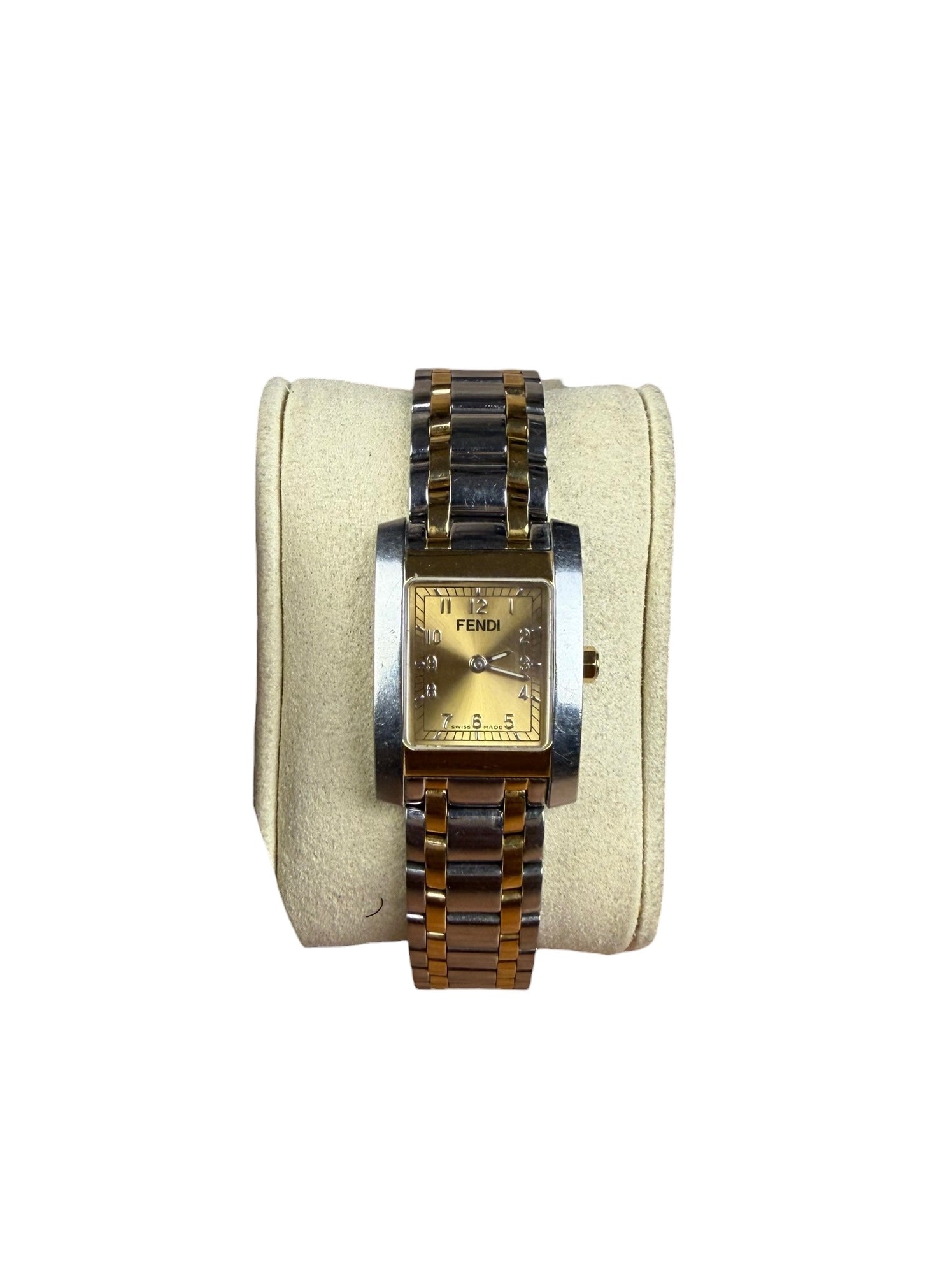 Fendi 2 Tone Tank Champagne Dial