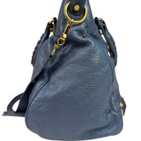Balenciaga Mist Blue Leather Sunday City Bag