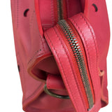 Balenciaga Red Leather Blackout City Two-Way Bag