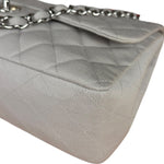 Chanel Grey Cotton M Classic Flap