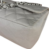 Chanel Grey Cotton M Classic Flap