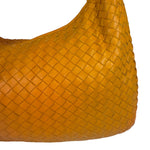 Bottega Veneta Orange Leather Intercciato Hobo Bag