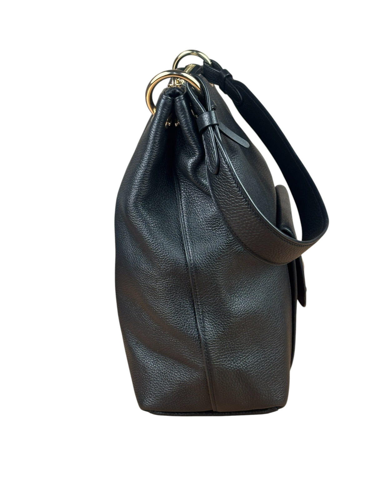 Coach Black Pebbled Leather Tabby Hobo