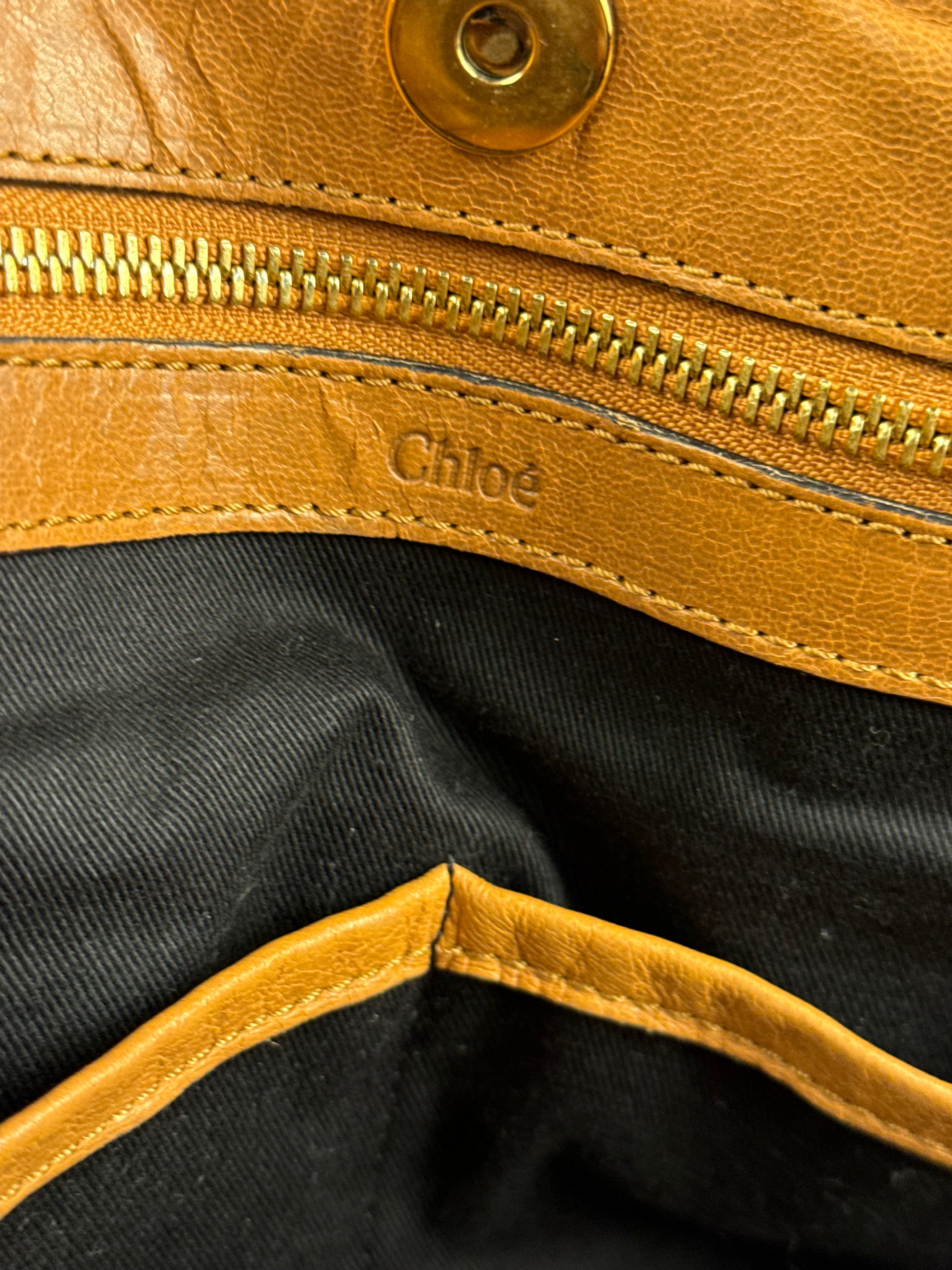 Chloé Brown Leather Ethel Tote Bag