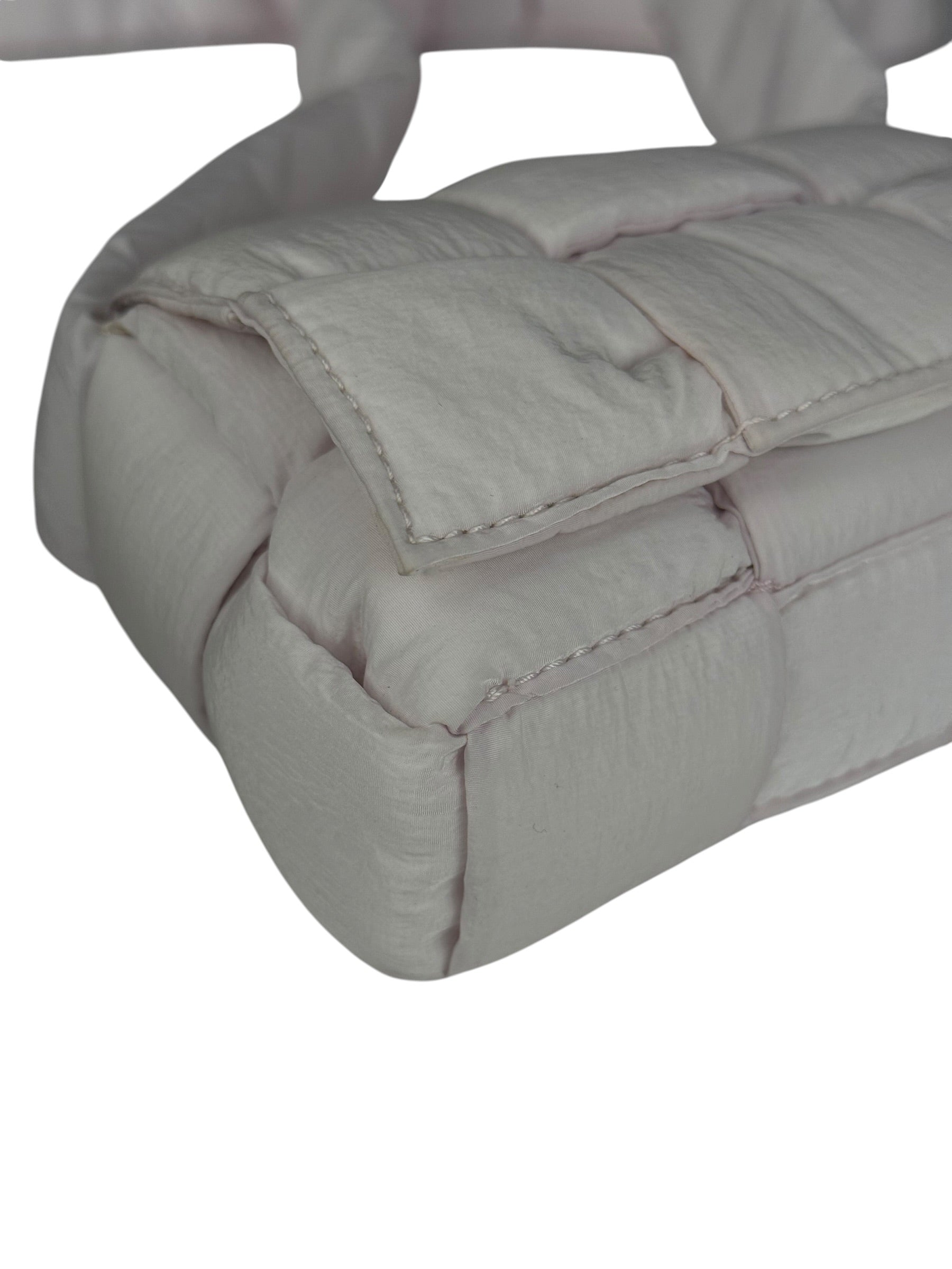 Bottega Veneta Light Pink Mini Padded Nylon Cassette Bag