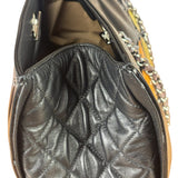 Chanel Black Patent Leather Quilted Lipstick Tote 2011