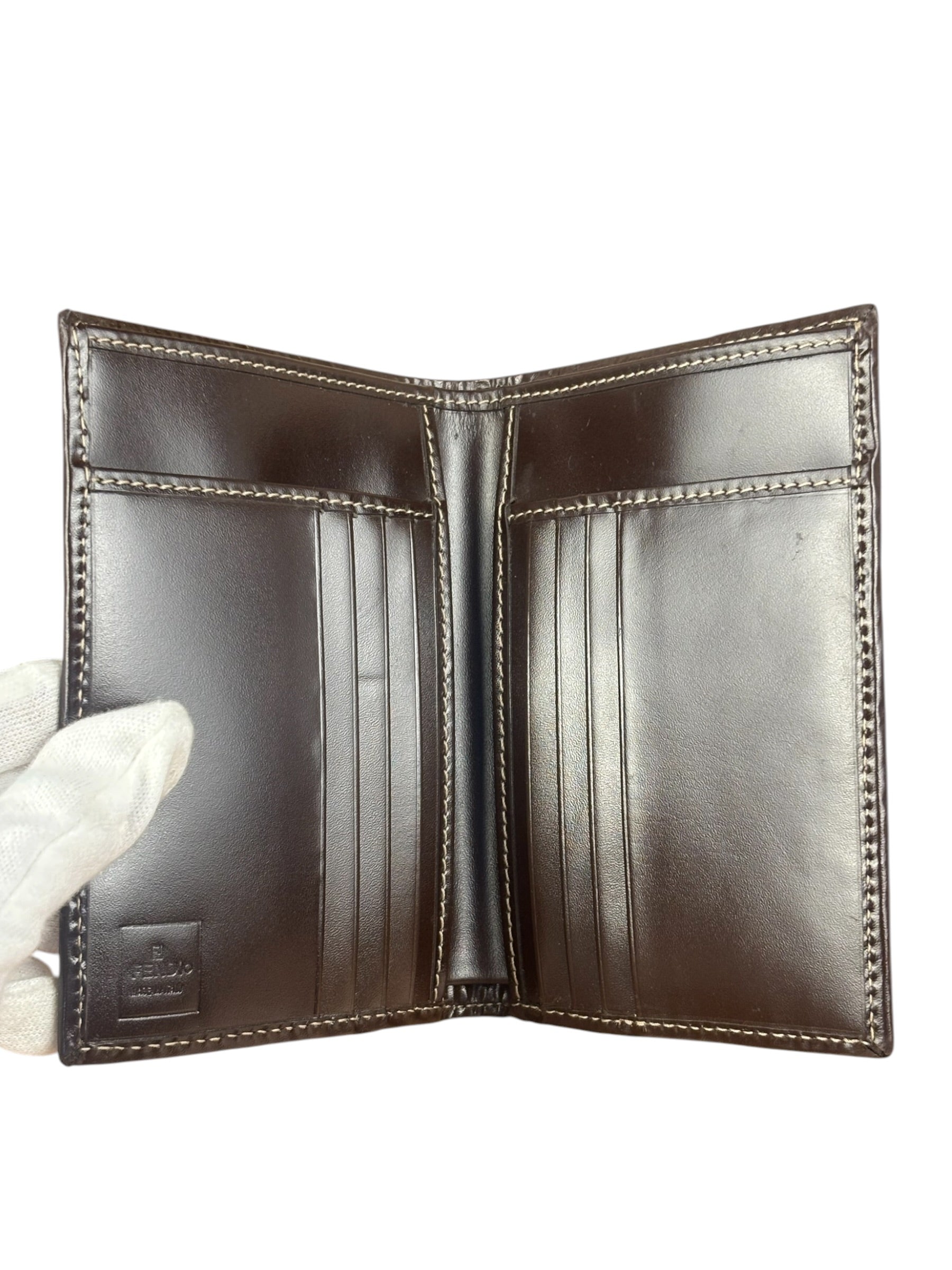 Fendi FF Vintage Zucchina Bifold Wallet