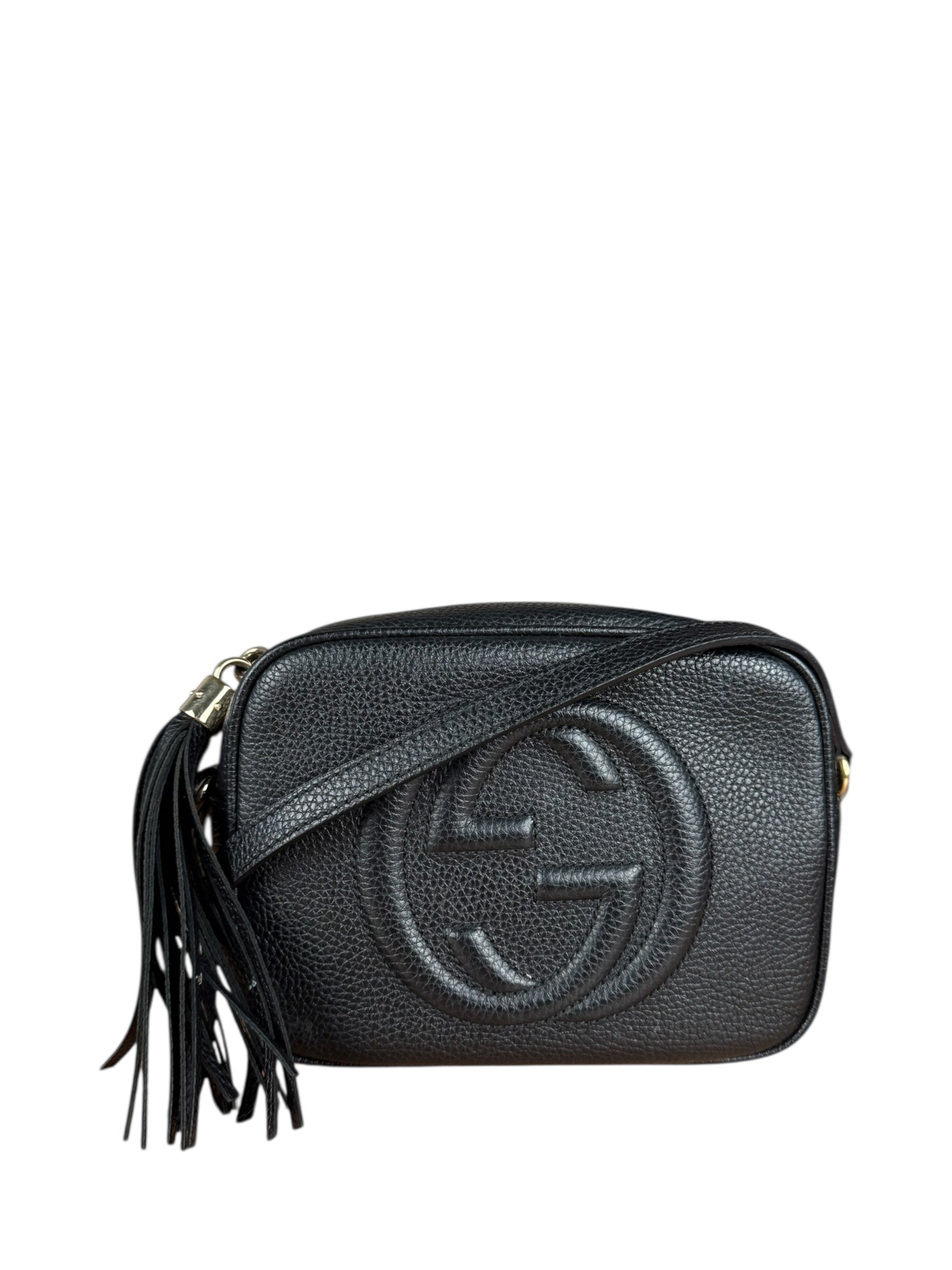 Gucci Black GG Camera Crossbody Bag