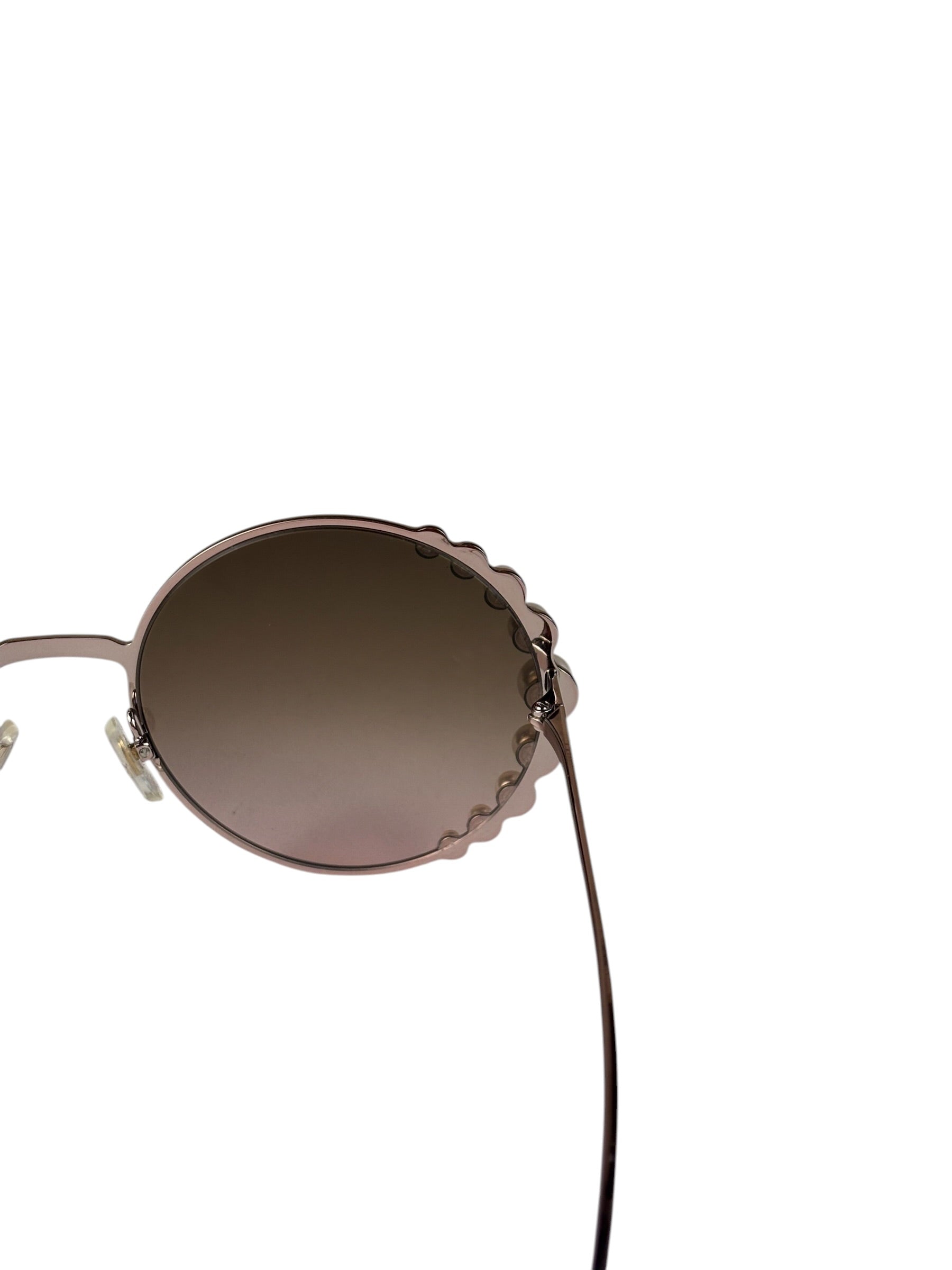 Fendi Pink Ribbons & Pearls FF 0295/S Round Sunglasses