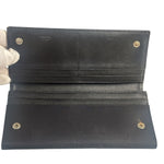 Prada Black Nylon Tessuto Continental Flap Wallet