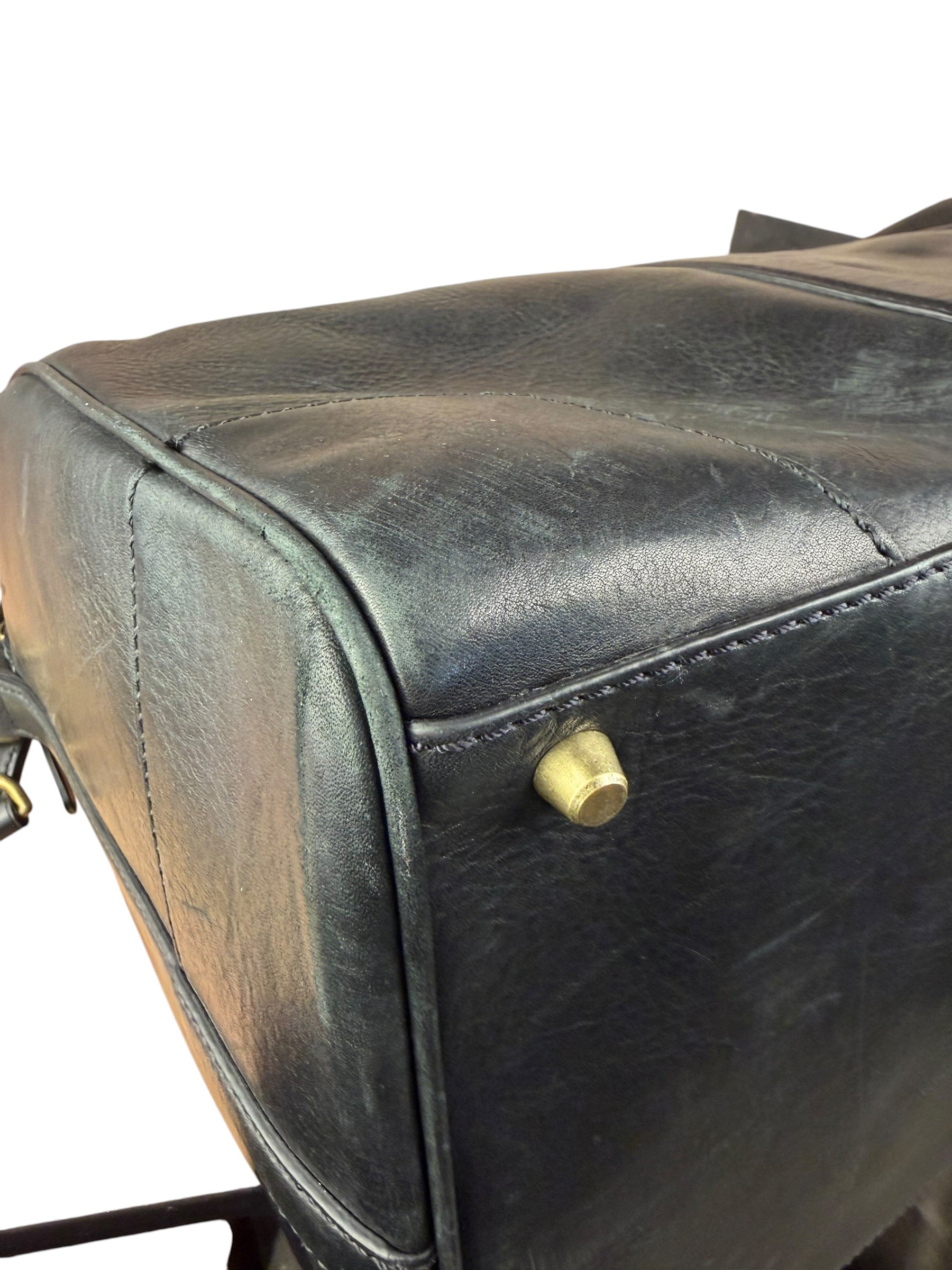 Coach Black Leather Large Duffle
