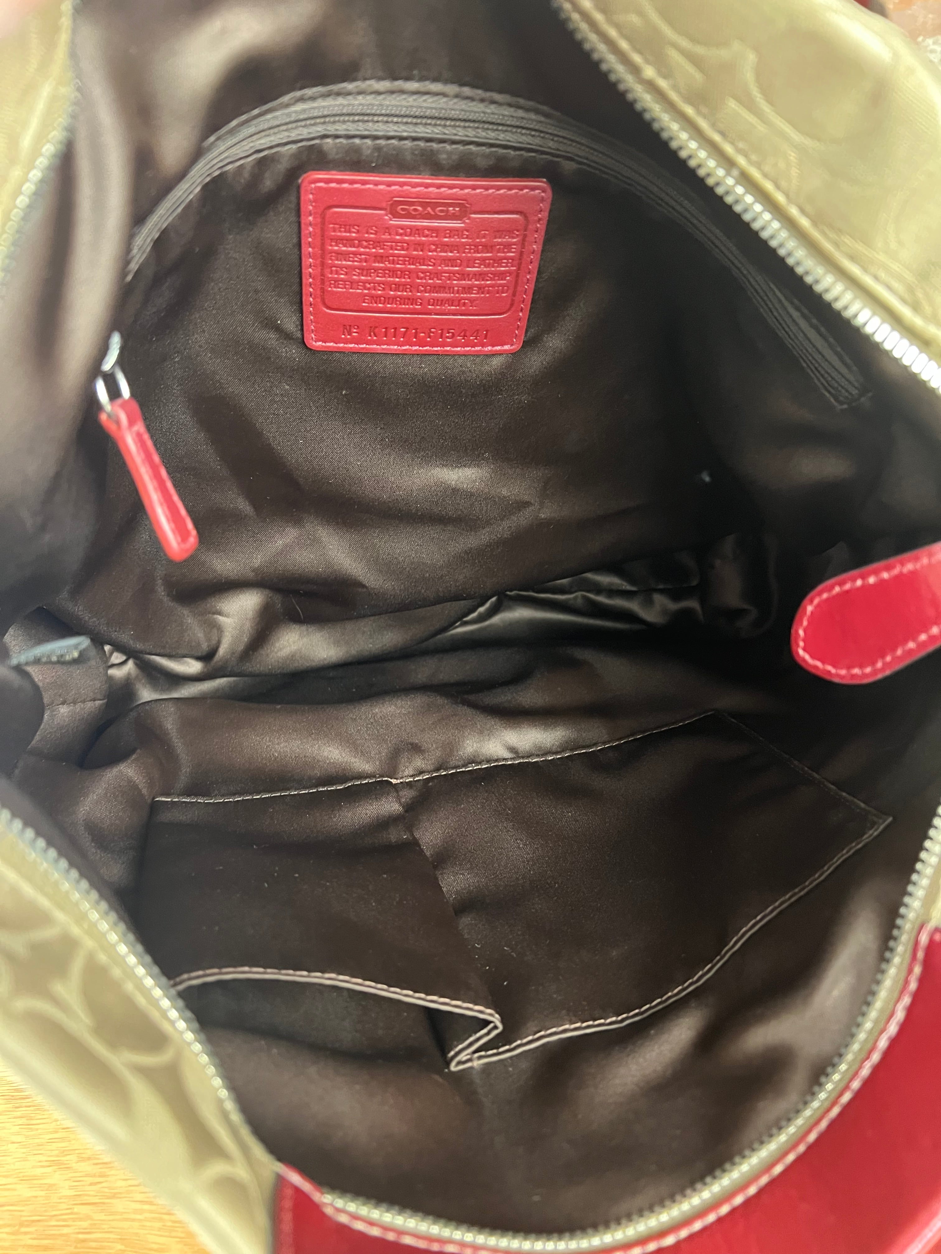 Coach Beige Signature C Tote Bag