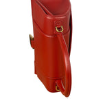 Balenciaga Red Leather Hourglass Small Two-Way Bag