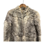 Vintage Grey Fox Fur Coat