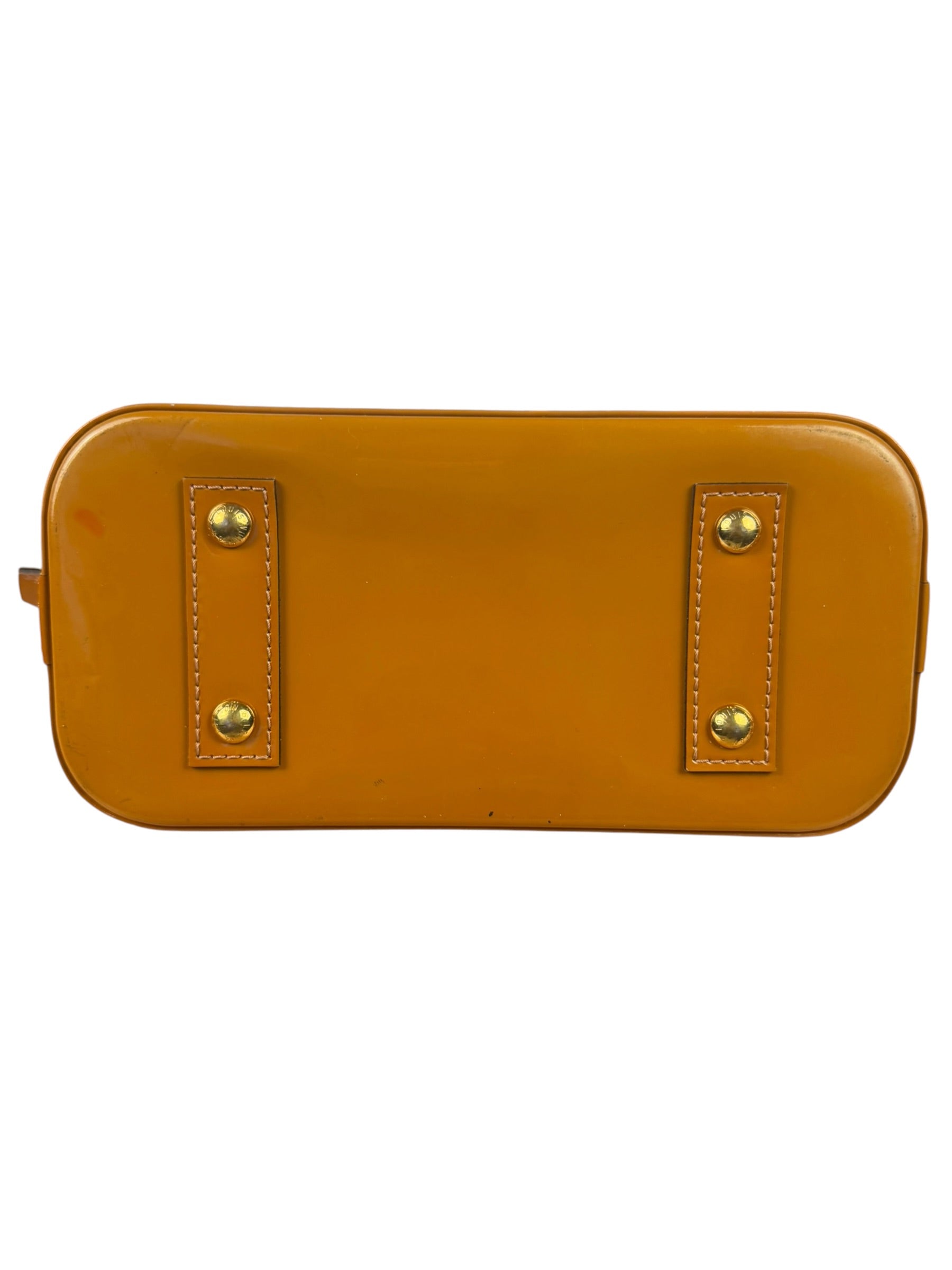 Louis Vuitton Mustard Orange Vernis Alma Two-Way Bag BB
