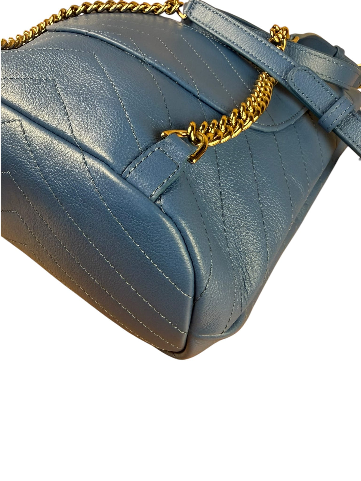 Chanel Blue Leather Chevron Urban Sprit Bag-pack