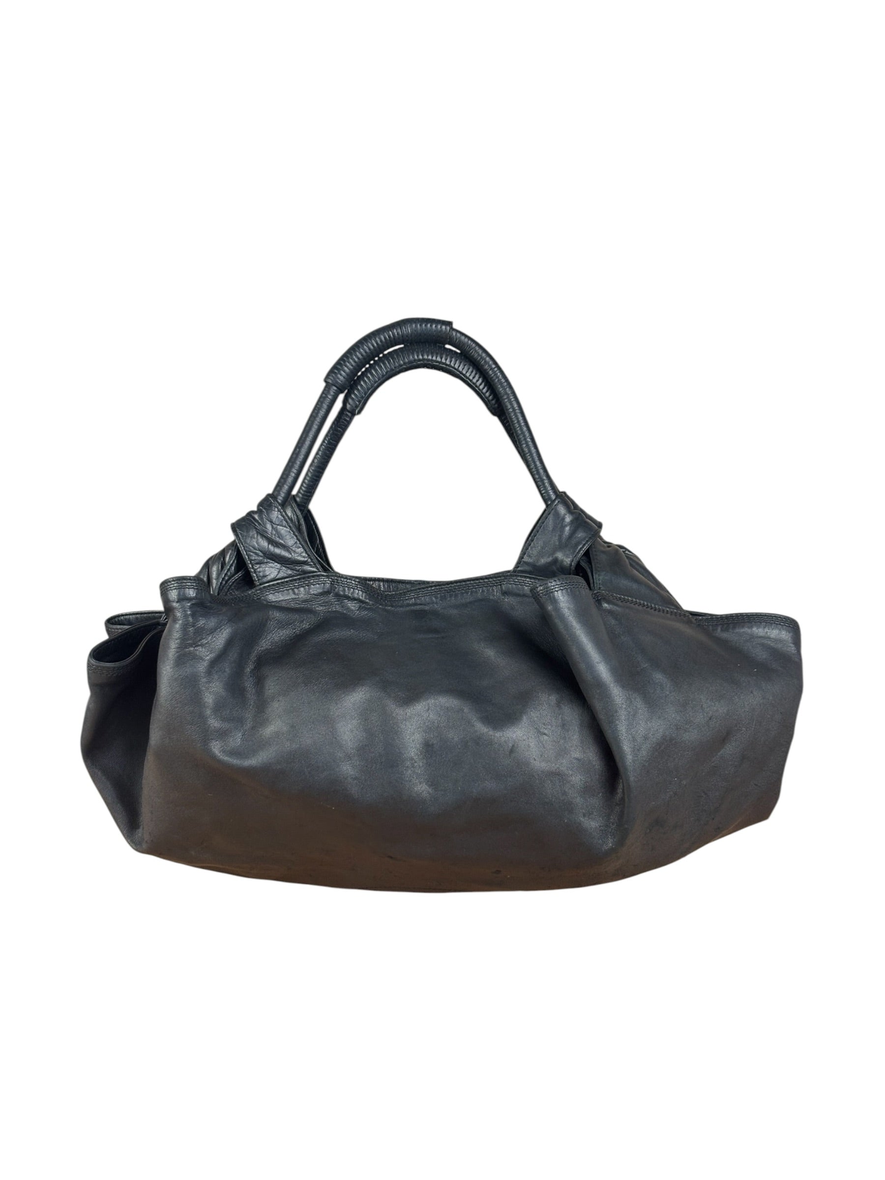 Loewe Black Leather Nappa Aire Shoulder Bag