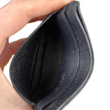 Yves Saint Laurent Leather Cardholder Navy Blue