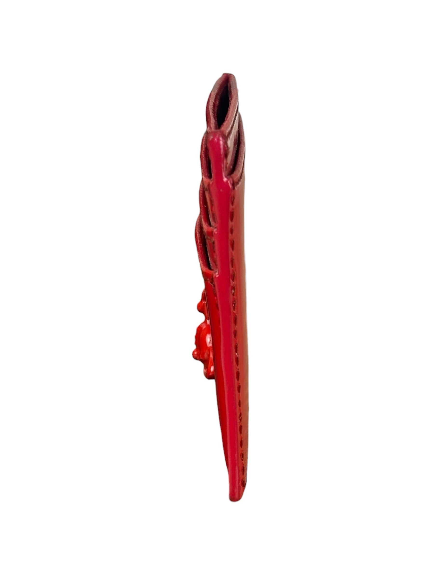 Vivienne Westwood Red Debossed Orb Card Holder