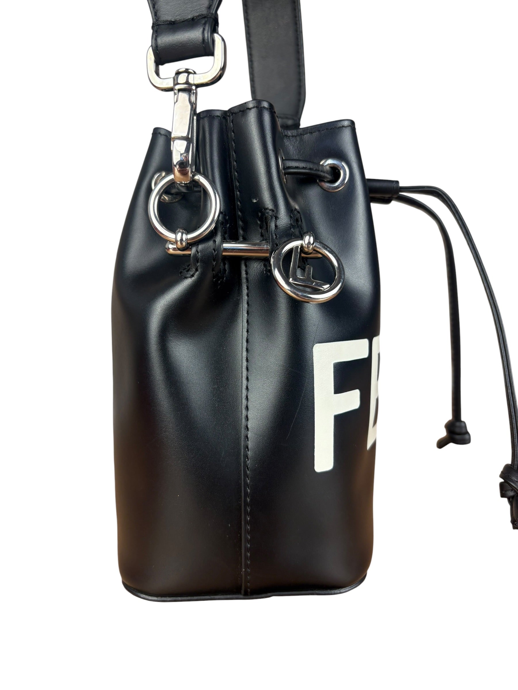 Fendi Black Mon Trésor Mini Bucket Bag