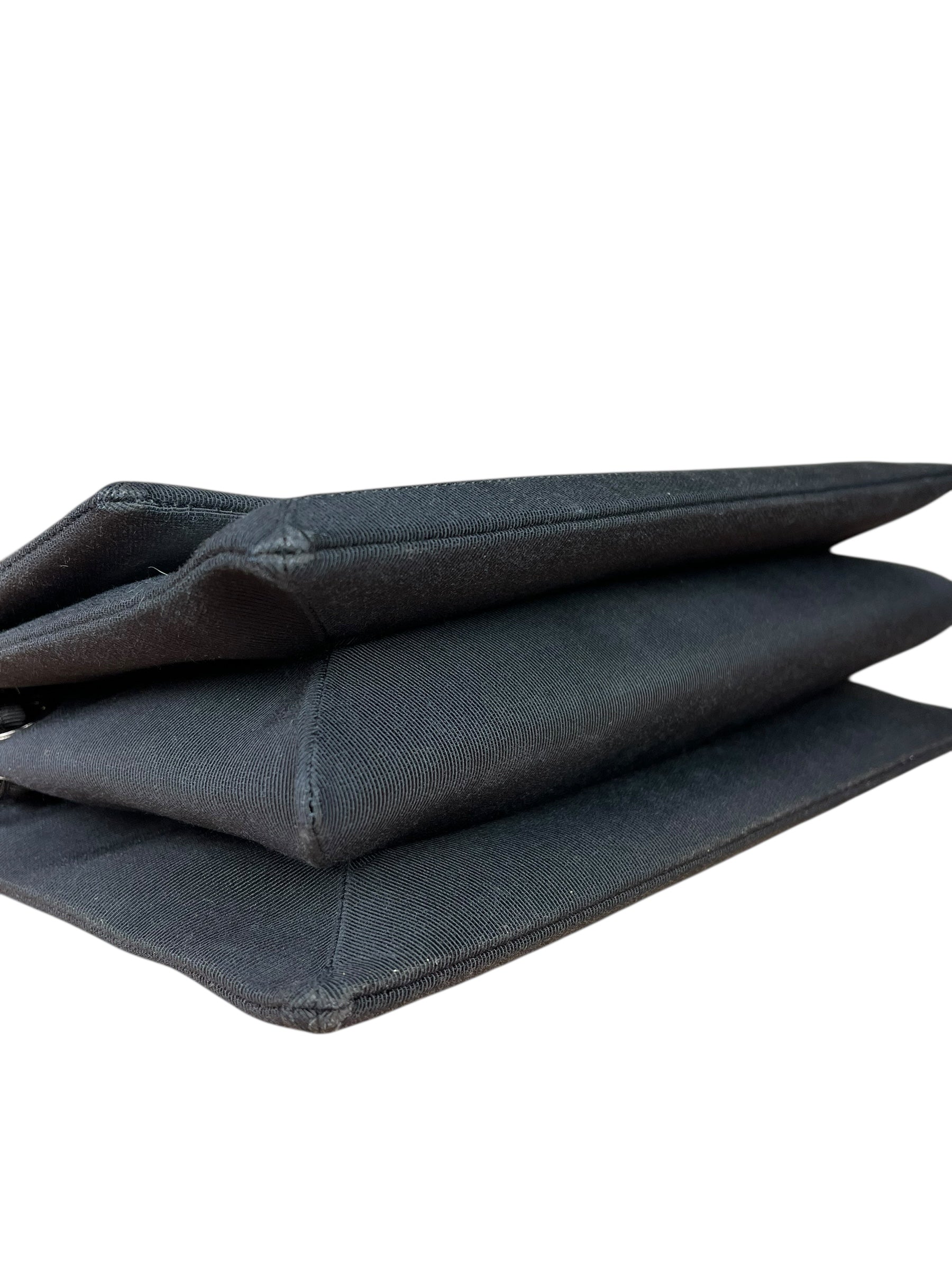 Chanel Quilted Two Tone Leather Flap Bag White