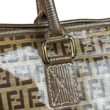 Fendi Brown PVC FF Zucchino Tote Bag