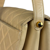 Chanel M Beige Lambskin Envelope Flap 1997