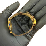 Cartier Must De Vendome Vermeil Cream Roman Dial Brown Lizard Strap