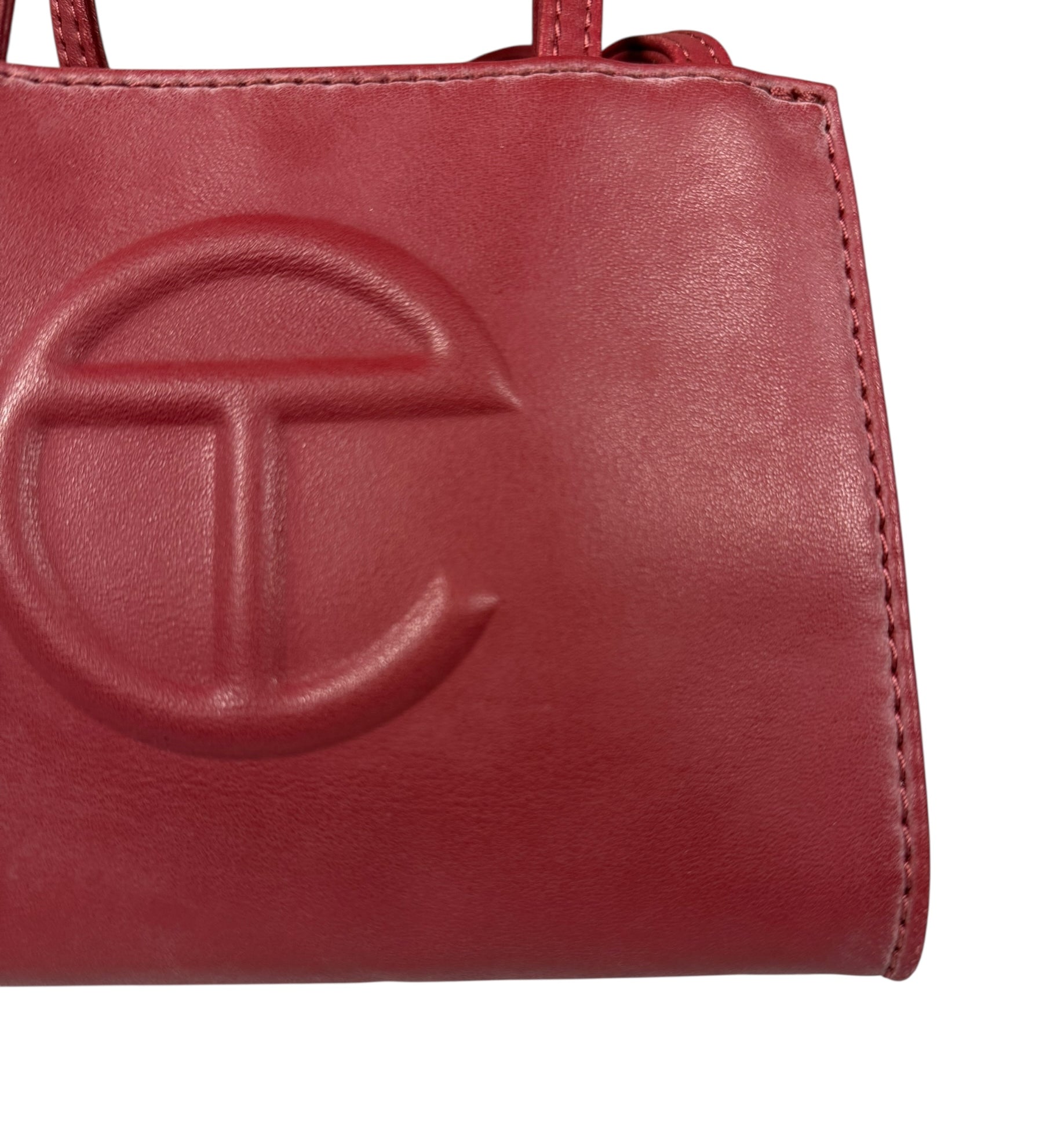 Telfar Small Maroon Shopping Tote