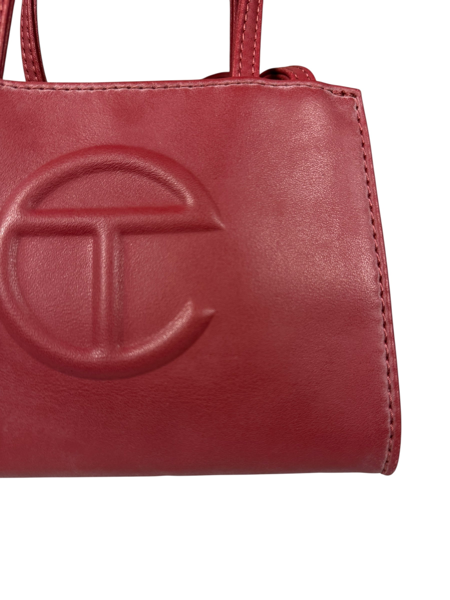 Telfar Small Maroon Shopping Tote