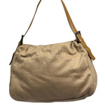 Fendi Brown Leather Trim/Wool Mamma Baguette