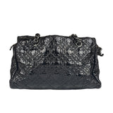 Chanel Black Leather Rock In Moscow Patent Chain Tote Bag 2008