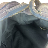 Balenciaga Vintage Distressed Purple Leather City Bag