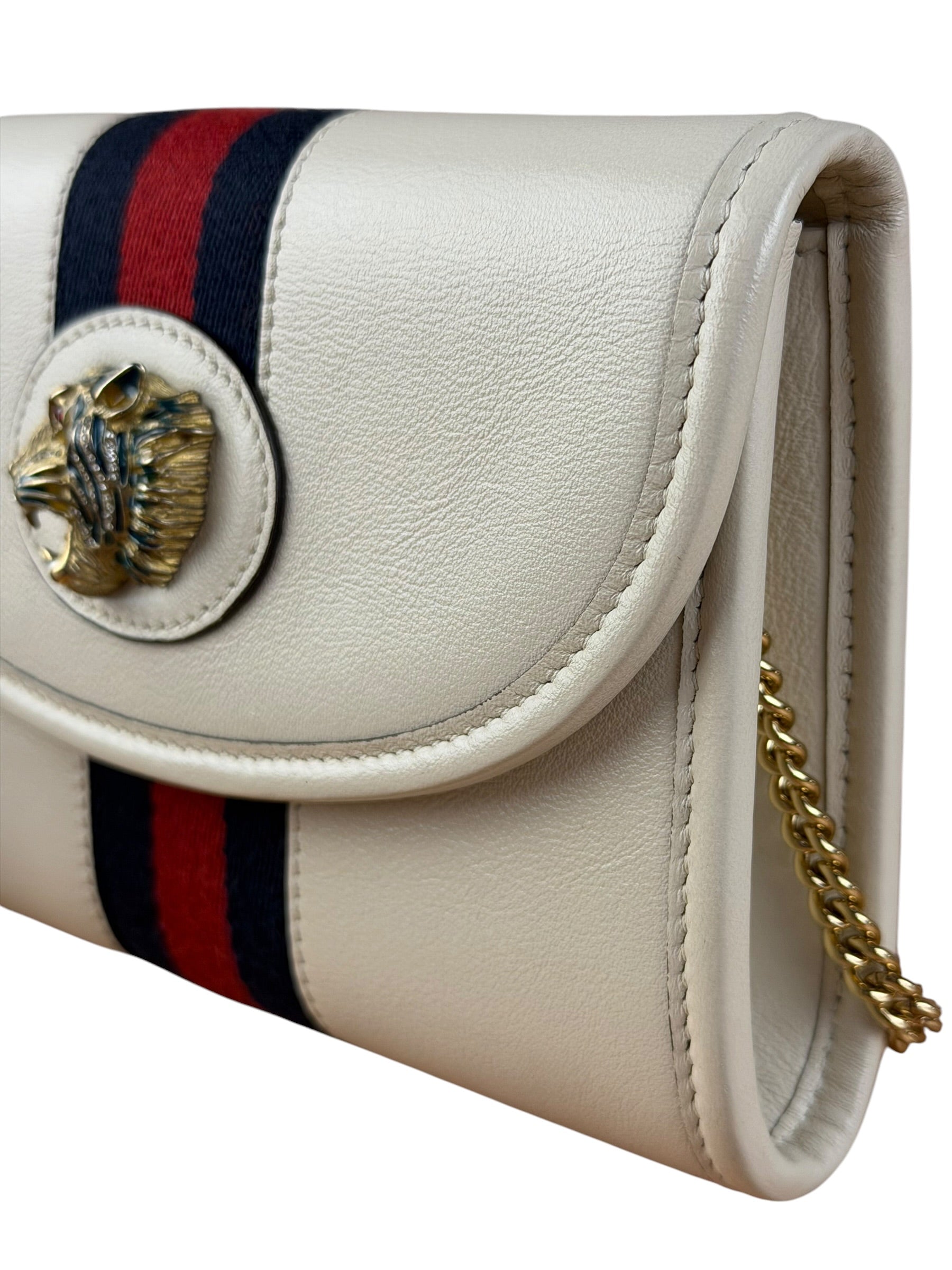 Gucci White Raja Mini Chain Shoulder Bag