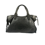 Balenciaga Grey Leather Medium Le City Shoulder Bag