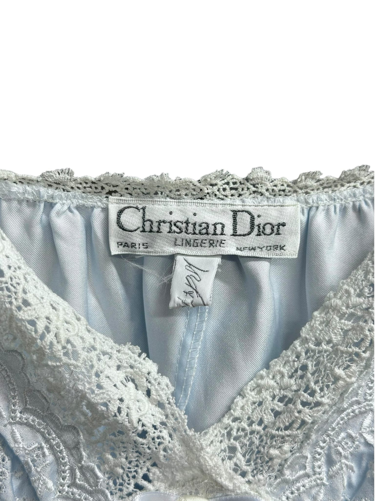 Christian Dior Light Sky Blue Lingerie