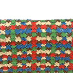 Fendi Colorblock Leather Woven Shoulder Bag