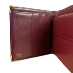 Cartier Vintage Maroon Leather Bifold Wallet