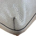 Brunello Cucinelli Ivory Grained Leather Tote Bag