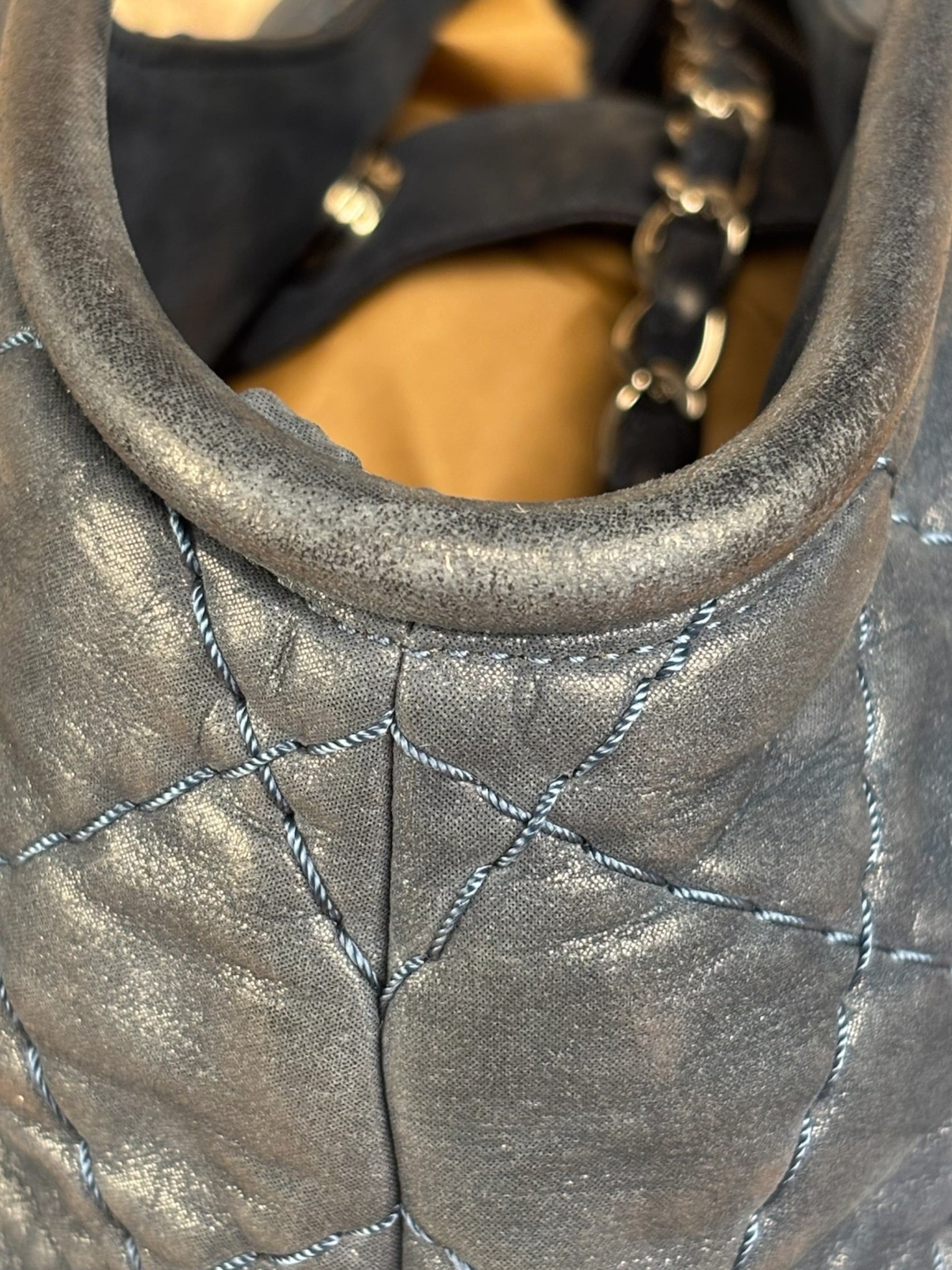 Chanel Navy Iridescent Sea Hit Tote 2012