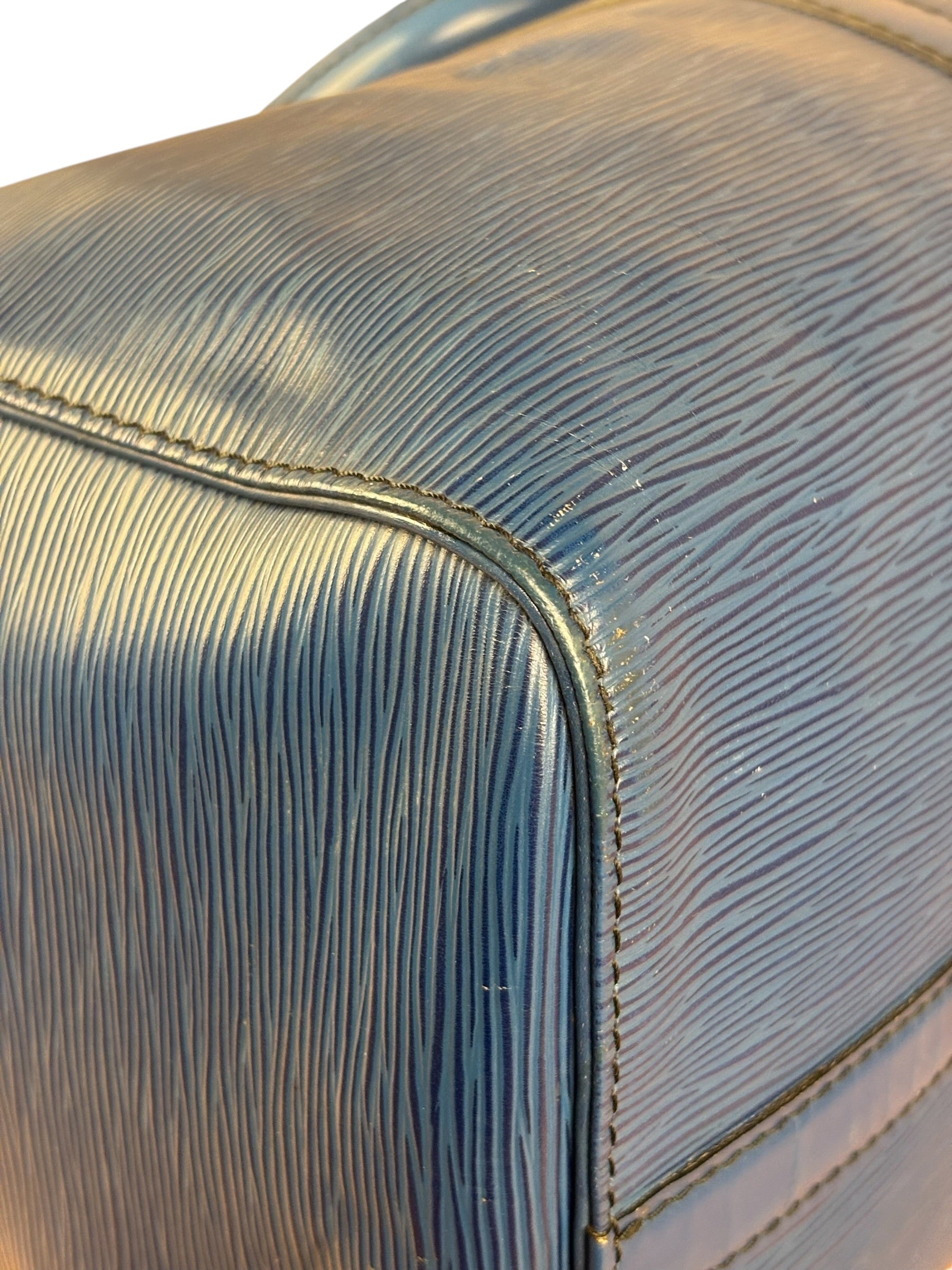 Louis Vuitton Blue Epi Leather Keepall 45