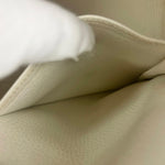 Hermes Kelly 32 White Clemence Leather Handbag 2008