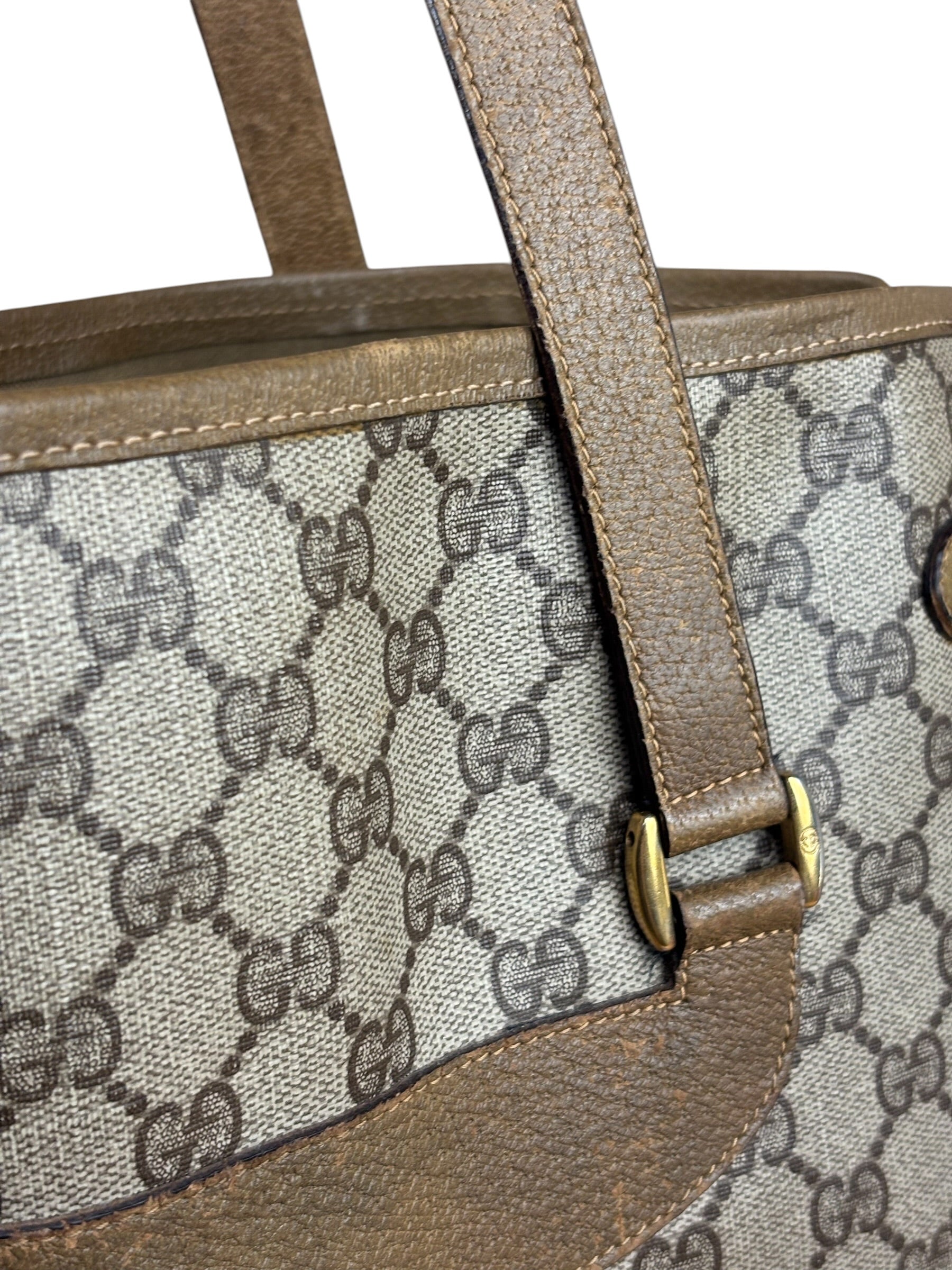 Gucci Vintage GG Plus Monogram Tote Bag