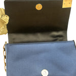 Chanel Bicolor Satin Chocolate Bar Flap Bag 2002