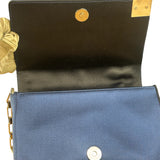 Chanel Bicolor Satin Chocolate Bar Flap Bag 2002