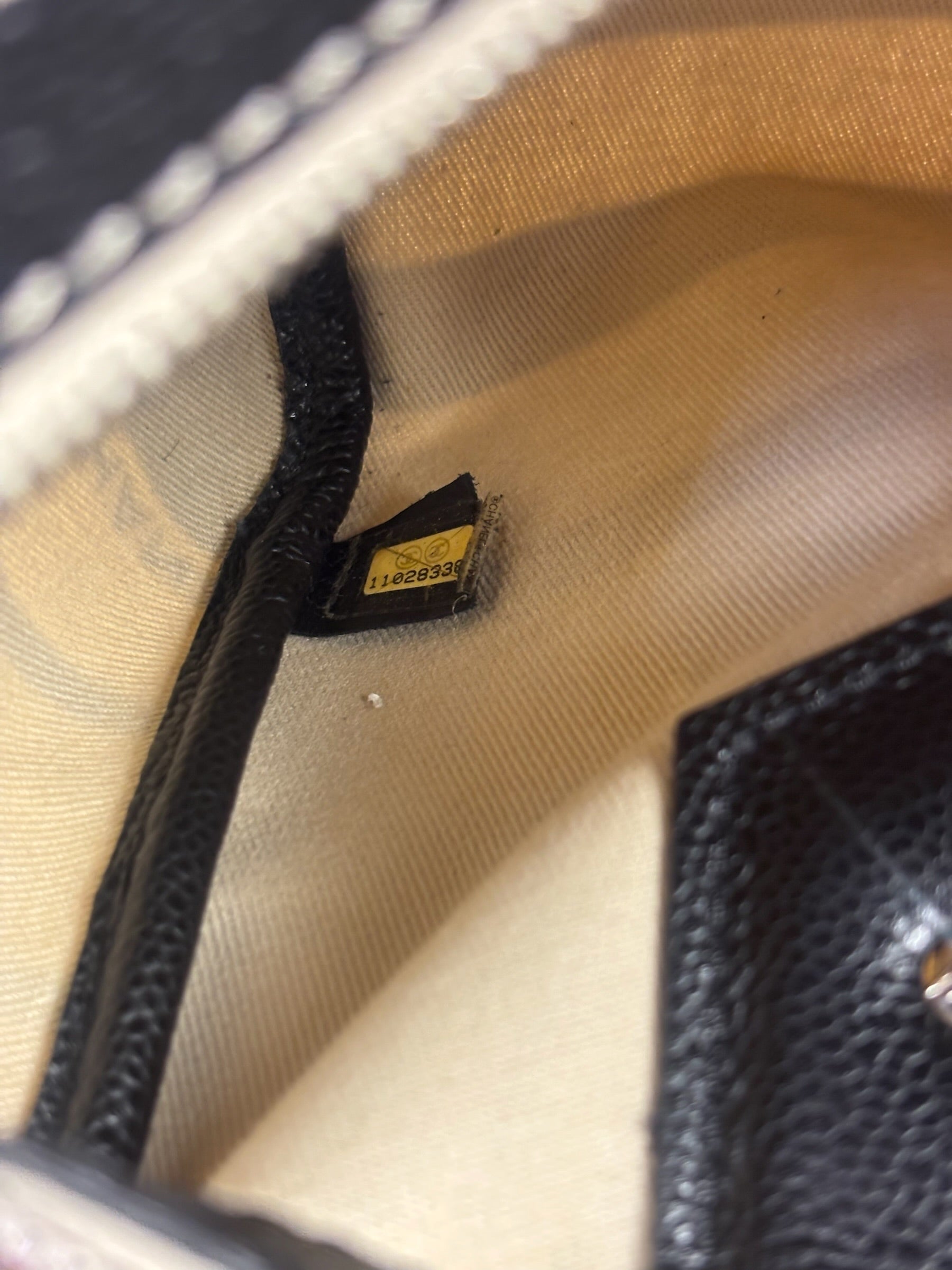 Chanel Cream Leather Coated Canvas Le Train Boston Bag 2006